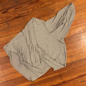 Beyond yoga tie front thin hoodie